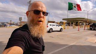 Walking INTO Mexico - No Travel Zone !! 