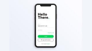 SwiftUI - Minimal Login Screen (Flutter friendly)