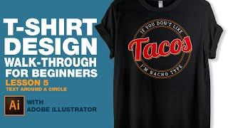 T Shirt design Tutorial for Beginners 5 Text around a Circle