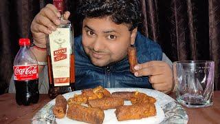 Royal Stag Whisky Drink With Chicken Kabab ll Alcohol Mukbang ll #mukbang #royalstagwhisky #alcohol