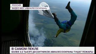 1 Канал. Специальный десант Авиалесоохраны идет наперерез большому огню