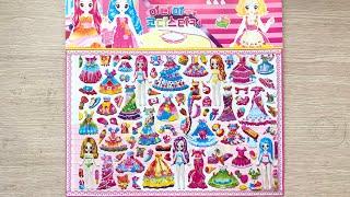 HÌNH DÁN STICKER KHỔNG LỒ - Thay Trang Phục Búp Bê Công Chúa - Sticker Toys (Chim Xinh)