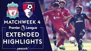 Liverpool v. Bournemouth | PREMIER LEAGUE HIGHLIGHTS | 8/27/2022 | NBC Sports