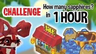 How Many Sapphires Can I Earn in 1 Hour? || AJ CHALLENGE