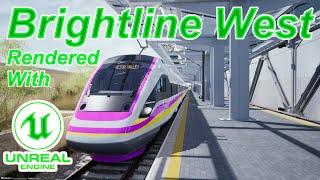 The Brightline West HSR Route Rendered With Unreal Engine 5