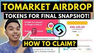 TOMARKET AIRDROP! HOW TO CLAIM TOKENS FOR FINAL SNAPSHOT? TOMARKET LISTING ON CRYPTO EXCHANGES!