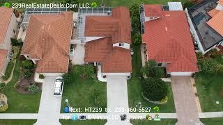 Upgraded Naples Lakefront Pool Home Quick Aerial Tour 239RealEstateDeals.Com LLC 196 Sabal Lake Dr