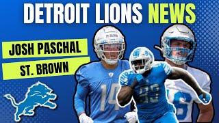 Detroit Lions News: Amon-Ra St. Brown WORKING Harder After Contract Extension, Joshua Paschal RISE?