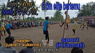 bola kasti MASTER juara skerno vs   SPORT kramat,Patemon babak 1