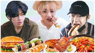 【BTS 日本語字幕】テヒョンの食べる瞬間ー防弾少年テテのムクバン編集