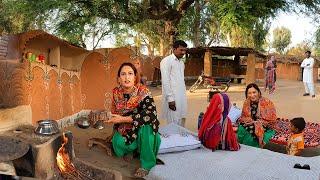 Norwegian Lady visit @Piyarooram house in Cholistan Desert and cooked food in Mud Kitchen