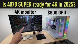 Can the RTX 4070 SUPER handle 4K in the latest games?