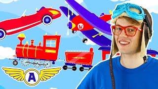 Captain Ace Zoomy CARS + PLANES + TRAINS | Modes Of Transport For Kids | Kindergarten Nursery Rhymes