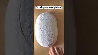 #scoring #sourdough loaf.      #sourdoughstarter #bread #brot #sauerteig
