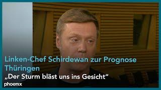 Thüringen-Wahl: Martin Schirdewan (Die Linke) zur Prognose am 01.09.2024