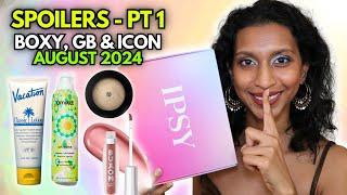 IPSY AUGUST 2024 SPOILERS Boxycharm, Glam Bag & Icon Box