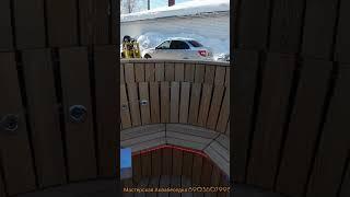 огромный банный чан Аквабеседка с джакузи круглый год