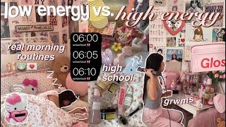 ₊˚️ REAL *high school* MORNING ROUTINE (junior year) 6AM 🩰˚fast grwm, aesthetic skincare ୨ৎ 2024