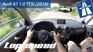 Audi A1 1.0 TFSI (2016) on German Autobahn - POV Top Speed Drive