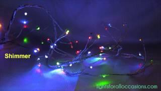 Multi Color LED Fairy Light Garland, Battery Operated, 6 Functions