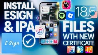 [Latest Method ] Install E-Sign on iOS | Install IPA Files on iPhone & iPad(No PC) iOS 15 - iOS 18.5