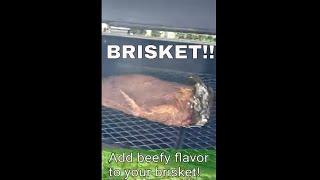 Add beefy BBQ flavor to your smoked brisket in 2 easy steps #shorts