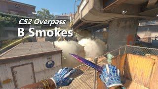 B Smokes for CS2 Overpass