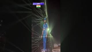 Team India on Burj Khalifa light show #championstrophy2025 #india #cricket #reels #shorts #dubai