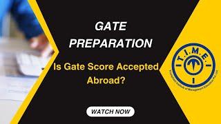 Is GATE score accepted abroad? #timeEducation #gatecoaching