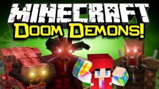 Minecraft LYCANITE'S DEMON MOBS MOD Spotlight! - Inspired by DOOM! (Minecraft Mod Showcase)