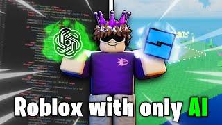 Making a ROBLOX game using only AI