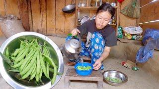 laxmi cooks beans curry and rice in her house || surya laxmi vlogs @suryalaxmivlogs