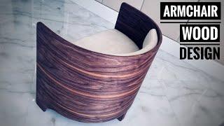 How to make a modern Armchair part1. Woodworking. Как сделать мебель.