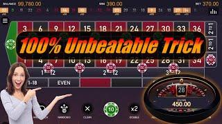 100% Unbeatable Roulette Secret Winning Strategy