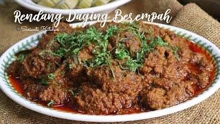 Rendang Daging Berempah terlajak sedap (menggunakan serbuk rendang)