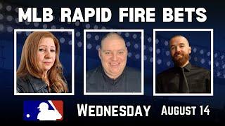 MLB Picks for Wednesday 8/14 | MLB Rapid Fire Picks And Parlays