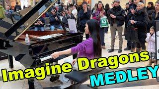 Unforgettable Public Piano Performance: Imagine Dragons Medley!