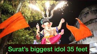 surat"s bigest idol agman sohla 2022 | 35 feet | agman of a premgali cha raja | vlog - 23 |