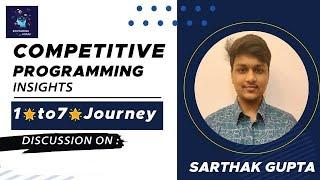 CP Insights | Sarthak Gupta (1 ⭐ to 7 ⭐ Journey | Knowledge Catalyst