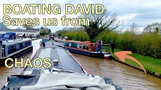 Boating David saves us from CHAOS.   HIRE BOAT OUT OF CONTROL