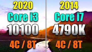 Core i3 10100 vs Core i7 4790K | PC Gaming Benchmark Tested