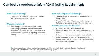 HEEHRA Single Family HVAC Combustion Appliance Safety Training