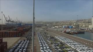 מכוניות בנמל חיפה