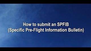 Create a Specific Pre-flight Information Briefing