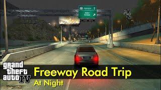 Liberty City Freeway Road Trip (night, no music, no traffic)  | The GTA IV Tourist