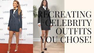 Make NEW outfits out of OLD clothes - Recreating Celebrity Looks That YOU Chose!