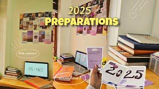 A fresh start with 2025|aesthetic study vlog|Desk makeover,cleaning,Record writing️|Malayalam|