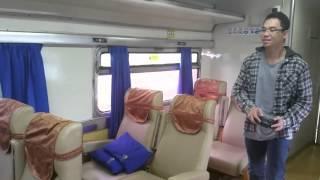 Flying RC Drone inside a moving train