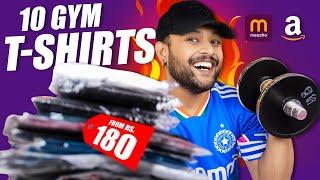 10 Best Active T-Shirts for Gym/Sports Under 500   Men T-Shirt Haul Review 2024 | ONE CHANCE