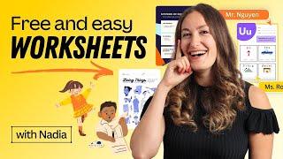 Design ready-for-school worksheets with Canva